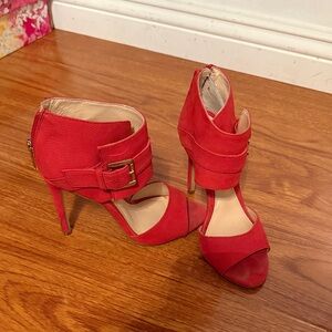 Vince Camuto Red Strappy Heels